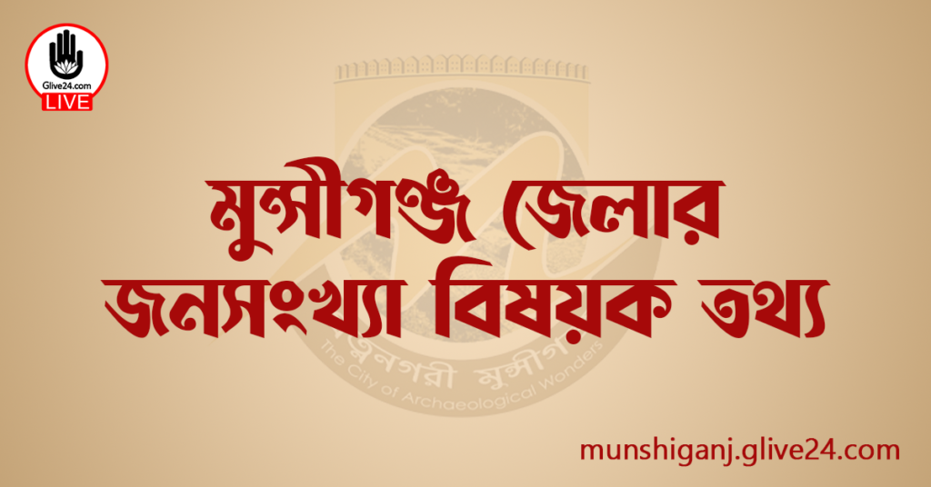 মুন্সীগঞ্জ জেলার জনসংখ্যা বিষয়ক তথ্য